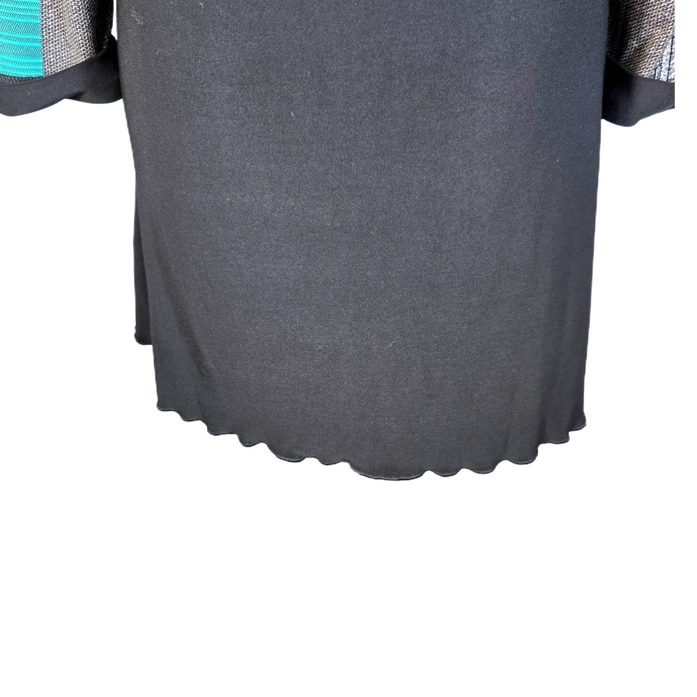 Joseph Ribkoff Tunic Dress 10 Patchwork Colorblock Cowl‎ Neck Abstract Geometric - Picture 9 of 12
